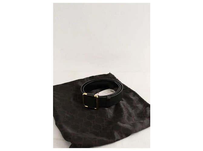 Gucci Cinturón de cuero negro - vista 6