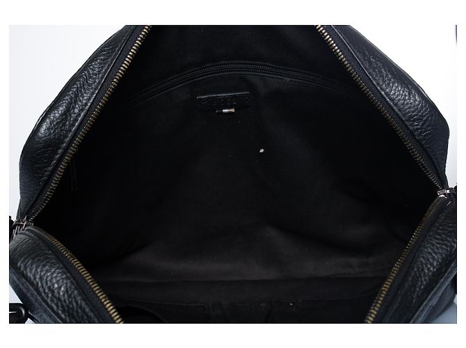 Hugo Boss, borsa per laptop in pelle grana nera Nero - vista 6