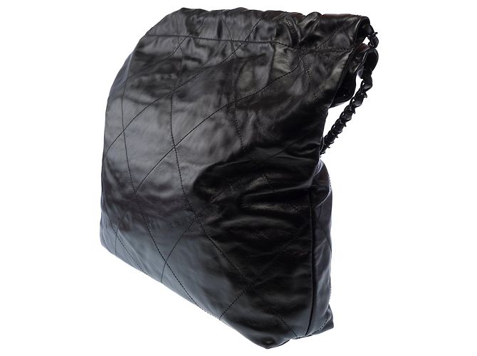 Borsa CHANEL Chanel 22 in Pelle Nera - 103377 Nero - vista 5