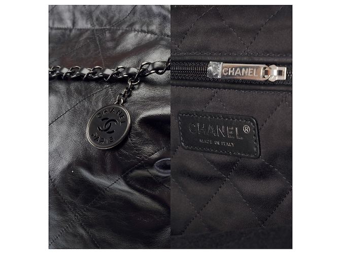 Borsa CHANEL Chanel 22 in Pelle Nera - 103377 Nero - vista 6