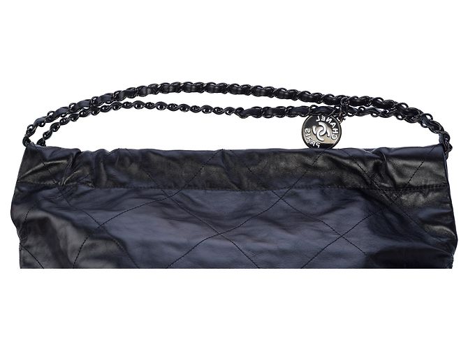 Borsa CHANEL Chanel 22 in Pelle Nera - 103377 Nero - vista 9