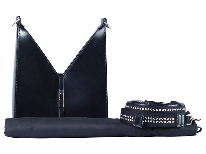 Givenchy Leder Tasche mit Ausschnitten Schwarz - Ansicht 11