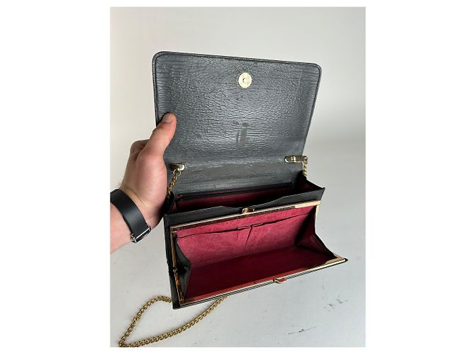 Vintage Givenchy 4G Ledertasche Schwarz - Ansicht 3
