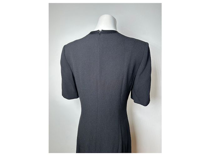 Vintage Givenchy Wollkleid Schwarz - Ansicht 12