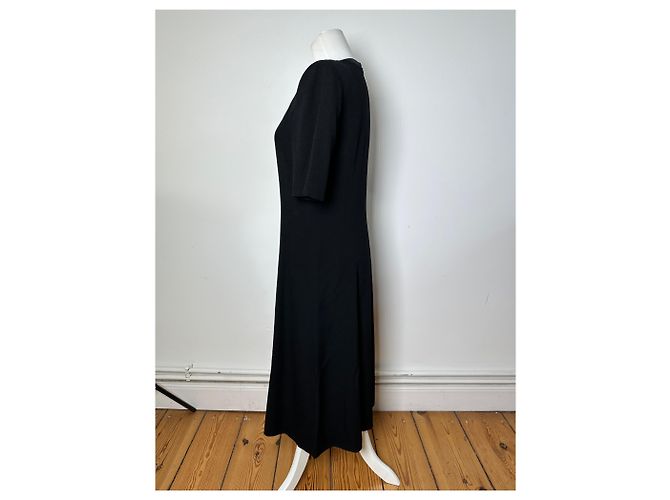 Vintage Givenchy Wollkleid Schwarz - Ansicht 2