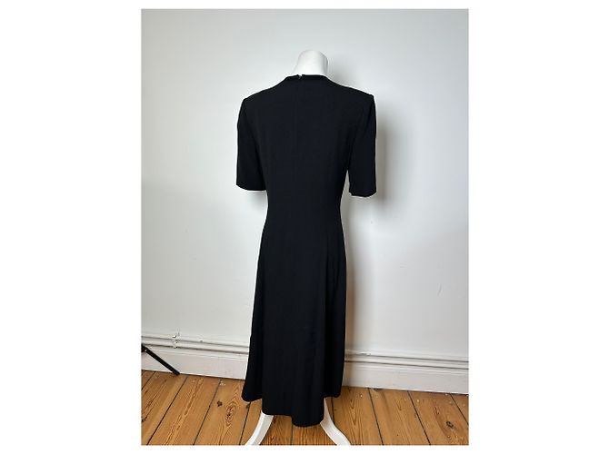 Vintage Givenchy Wollkleid Schwarz - Ansicht 3