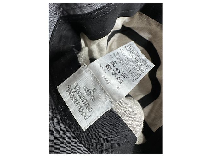 Vintage Vivienne Westwood Bucket Hat Anthrazit - Ansicht 6