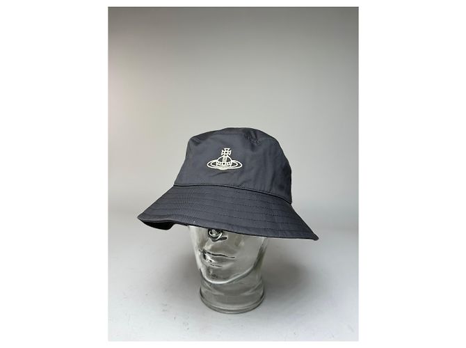 Vintage Vivienne Westwood Bucket Hat Anthrazit - Ansicht 8