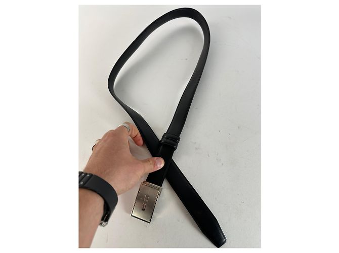 Cintura in pelle vintage Givenchy nera Nero - vista 4