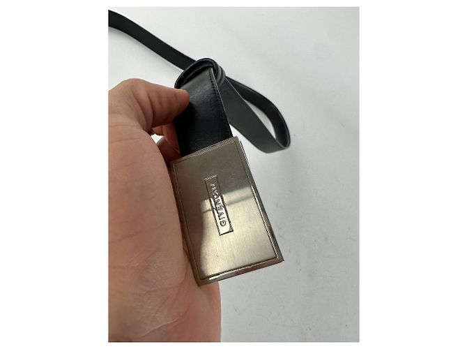 Cintura in pelle vintage Givenchy nera Nero - vista 5
