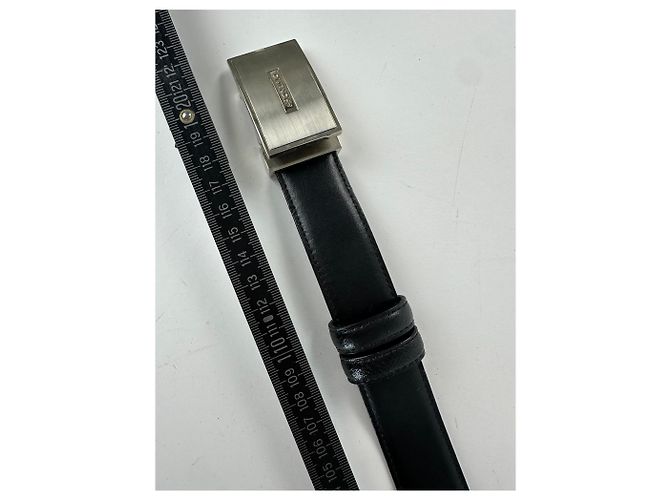 Cintura in pelle vintage Givenchy nera Nero - vista 6