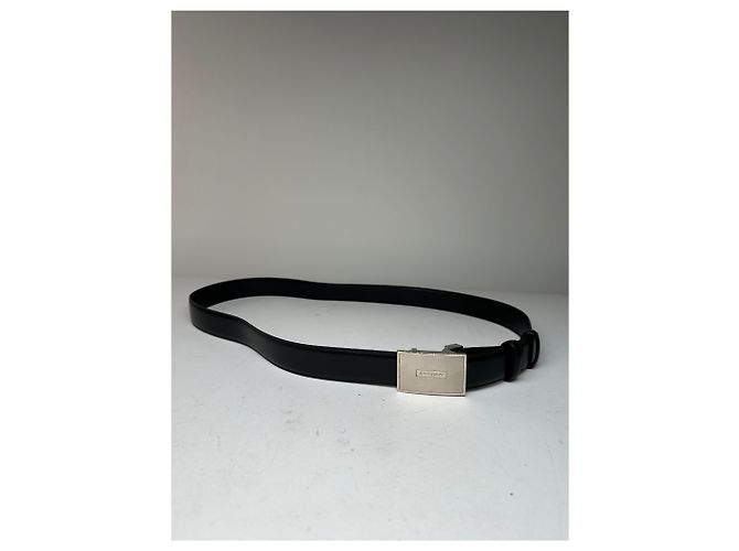 Cintura in pelle vintage Givenchy nera Nero - vista 8
