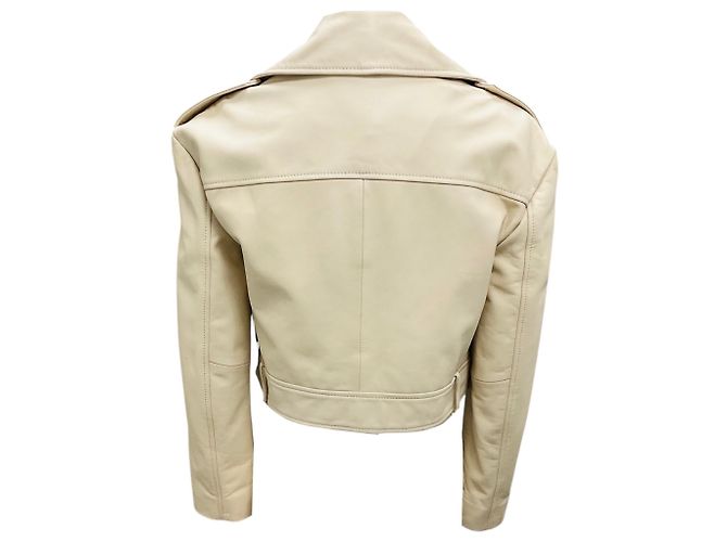 W118 by Walter Baker Walter Baker Milan Oyster Lederjacke Beige - Ansicht 2