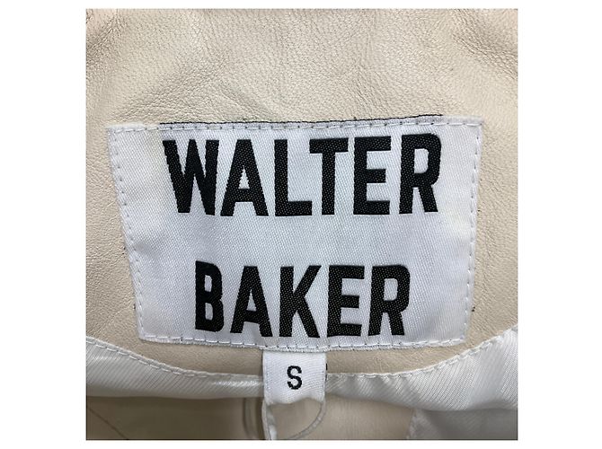 W118 by Walter Baker Walter Baker Milan Oyster Lederjacke Beige - Ansicht 3