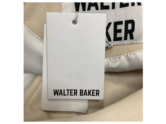 W118 by Walter Baker Walter Baker Milan Oyster Lederjacke Beige - Ansicht 4