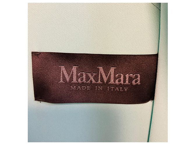 Max Mara Mintgrünes ärmelloses Crepe-Midikleid - Ansicht 3