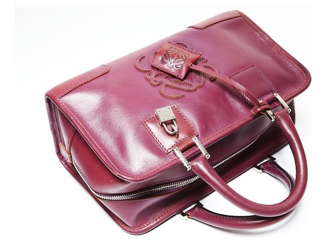 Borsa Loewe Amazona 28 Anagram Porpora - vista 10