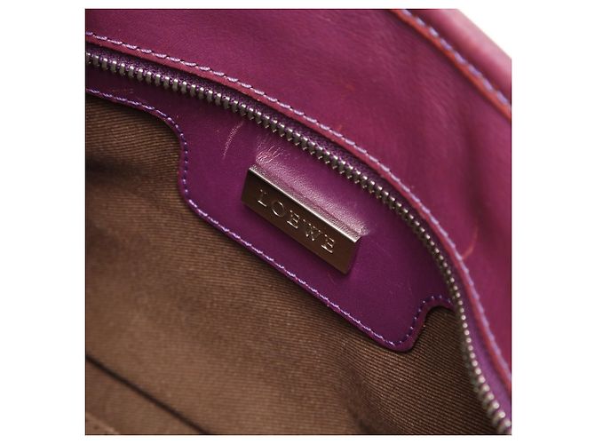 Borsa Loewe Amazona 28 Anagram Porpora - vista 11