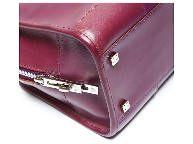 Borsa Loewe Amazona 28 Anagram Porpora - vista 6