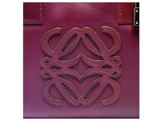 Borsa Loewe Amazona 28 Anagram Porpora - vista 9