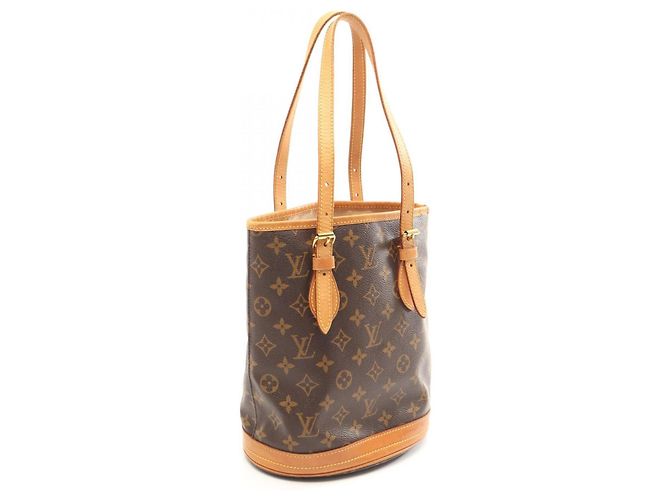 Borsa Bucket PM Louis Vuitton Marrone - vista 2