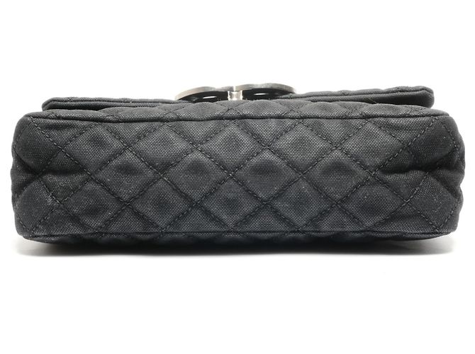 Borsa a spalla in tela matelassé Chanel Nero - vista 7