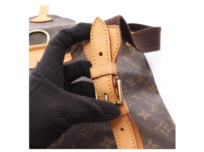 Zaino/borsa Montsouris GM di Louis Vuitton Marrone - vista 13