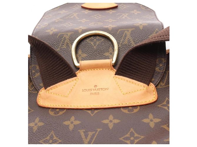 Zaino/borsa Montsouris GM di Louis Vuitton Marrone - vista 14