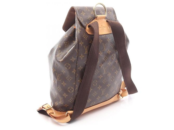 Zaino/borsa Montsouris GM di Louis Vuitton Marrone - vista 2