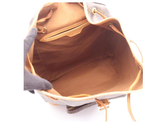 Zaino/borsa Montsouris GM di Louis Vuitton Marrone - vista 3