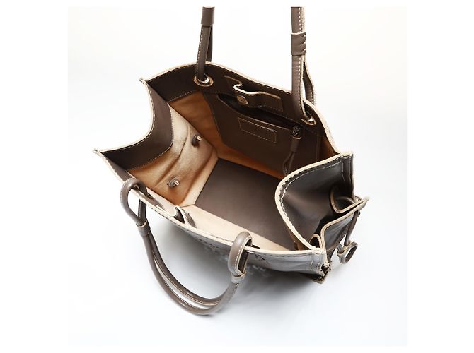 Loewe Anagram Leder Tote Bag Braun - Ansicht 11