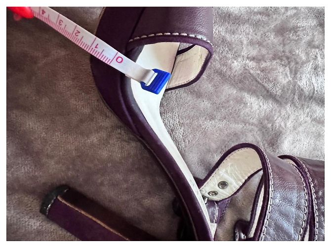 Tacchi a piattaforma in pelle viola con cinturini Dsquared2 Porpora - vista 12