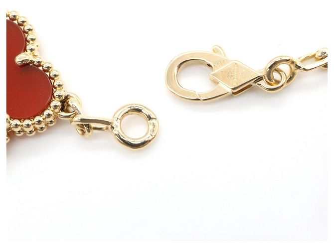 Vintage Alhambra Karneol-Armband von Van Cleef & Arpels Rot Gelb - Ansicht 4