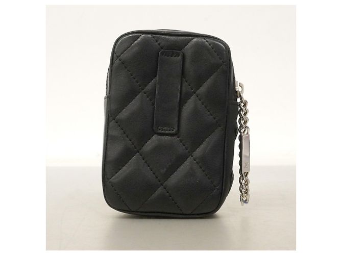 Chanel Cambon Lambskin Cigarette Case Black - view 12