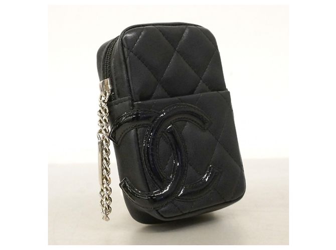 Chanel Cambon Lambskin Cigarette Case Black - view 2