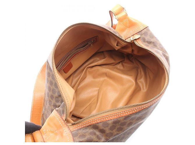 Céline Borsa a Spalla/Cartella Celine Macadam Marrone - vista 3