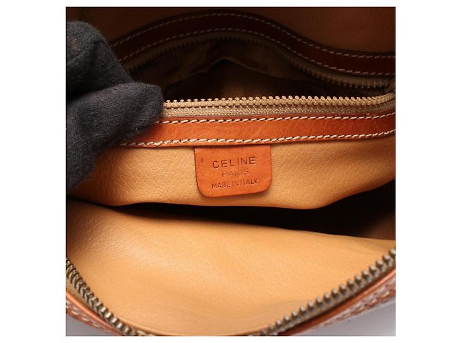 Céline Borsa a Spalla/Cartella Celine Macadam Marrone - vista 4