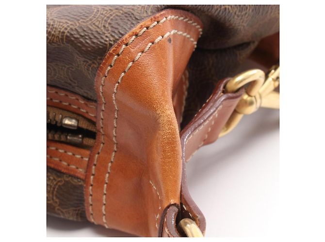 Céline Borsa a Spalla/Cartella Celine Macadam Marrone - vista 8