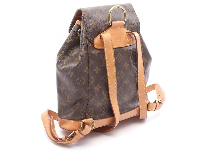 Zaino/Borsa Montsouris MM Louis Vuitton Marrone - vista 2