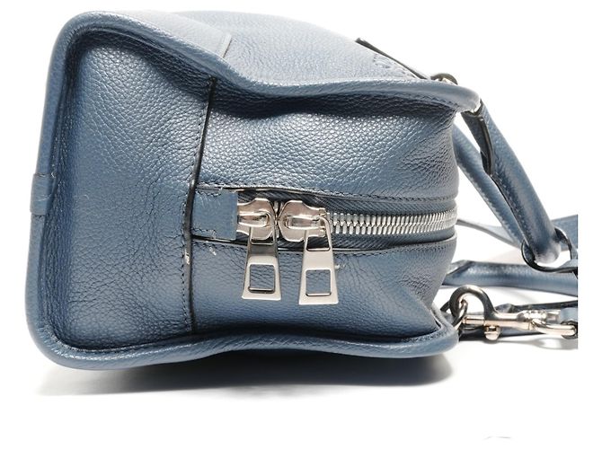 Borsa a Spalla Loewe Amazona Anagram in Pelle Blu - vista 4