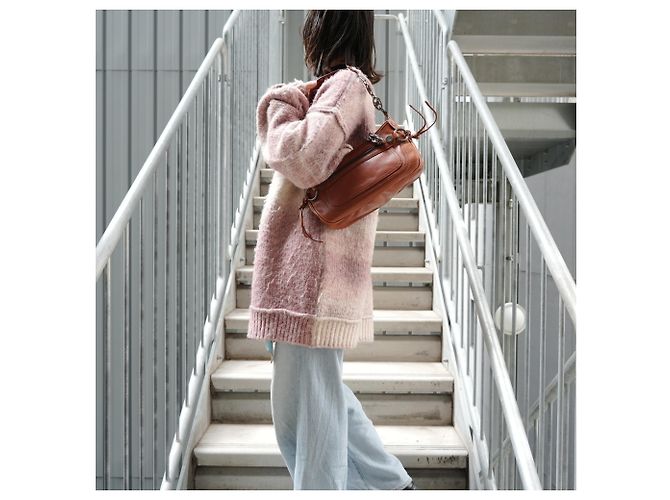 Céline Celine Triomphe Boogie Schultertasche Braun - Ansicht 14