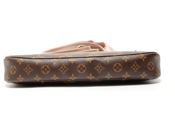 Bolsa de Ombro Monogram Multi Pochette Quessoir Louis Vuitton Marrom - vista 10