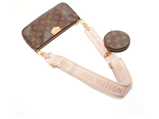 Bolsa de Ombro Monogram Multi Pochette Quessoir Louis Vuitton Marrom - vista 11