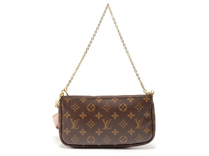 Bolsa de Ombro Monogram Multi Pochette Quessoir Louis Vuitton Marrom - vista 3