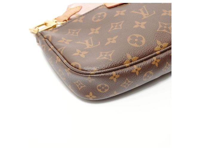 Bolsa de Ombro Monogram Multi Pochette Quessoir Louis Vuitton Marrom - vista 8