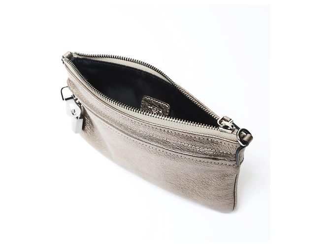 Borsa a Spalla in Pelle Dorata Loewe D'oro - vista 11