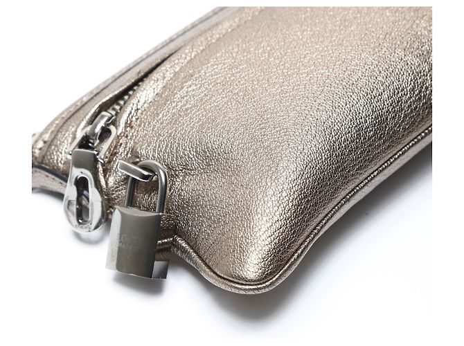 Borsa a Spalla in Pelle Dorata Loewe D'oro - vista 5