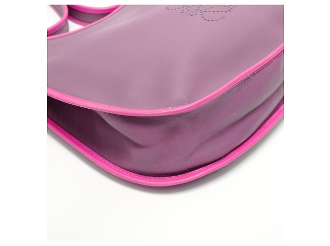 Borsa a Spalla in Pelle Anagram Loewe Porpora - vista 5