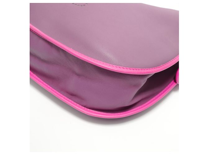 Borsa a Spalla in Pelle Anagram Loewe Porpora - vista 6