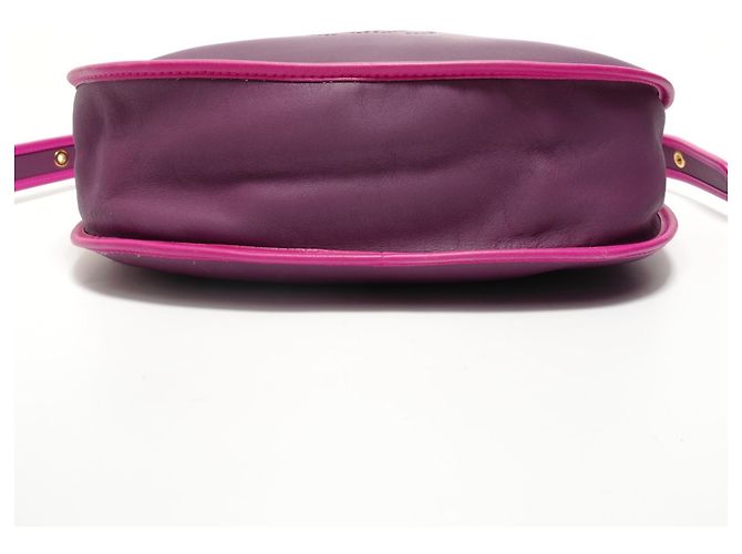 Borsa a Spalla in Pelle Anagram Loewe Porpora - vista 7